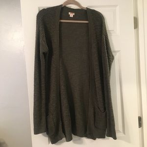 Olive Green Cardigan